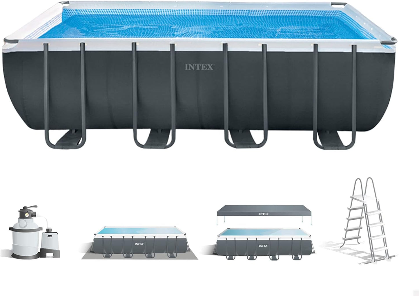 Piscina Desmontable Rectangular Ultra XTR Frame 549x274x132 + depuradora