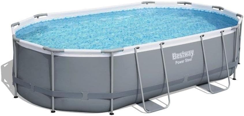 Piscina elevada de acero eléctrico 56448-3 de 488 x 305 x 107 cm 