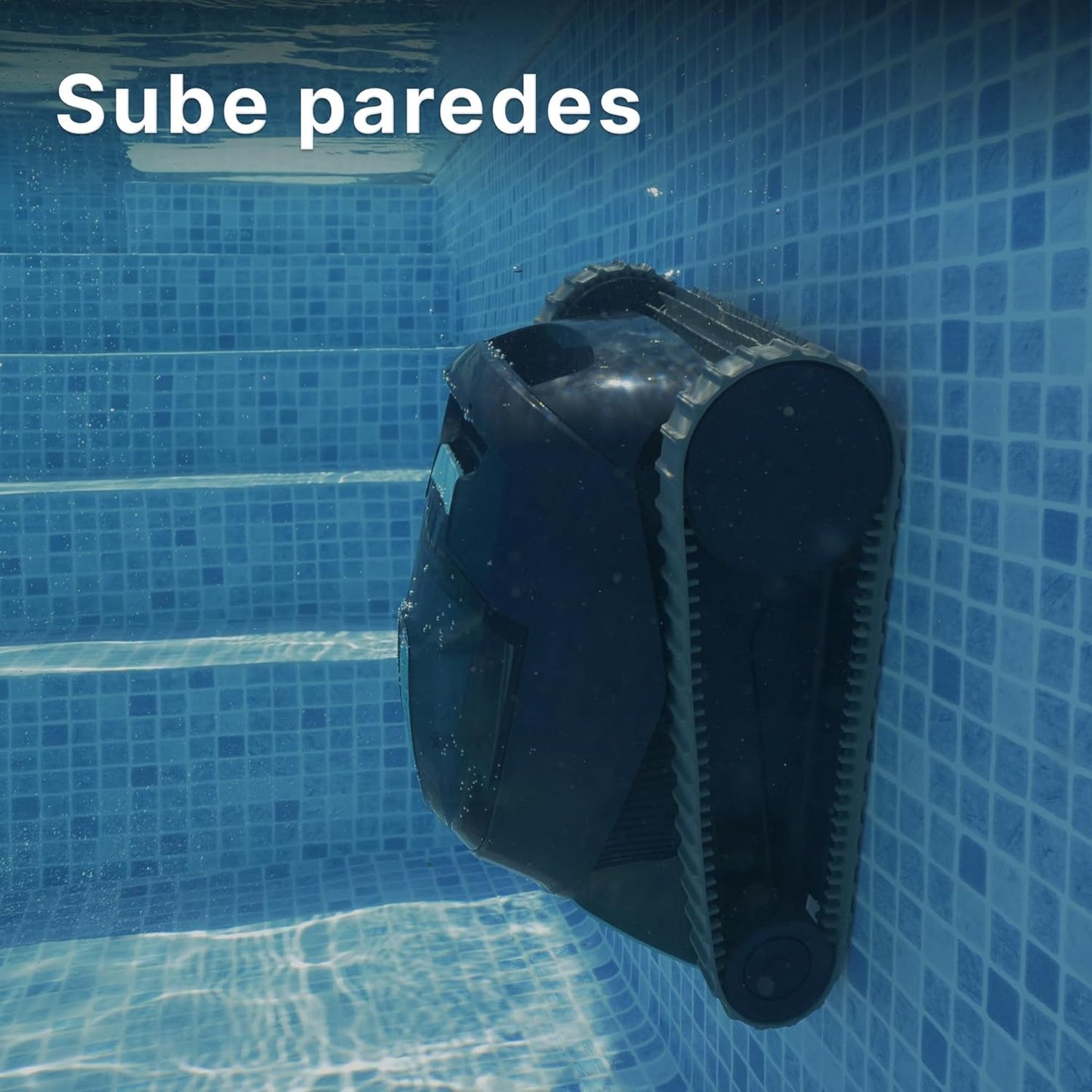 Robot limpiafondos automático con batería para Piscinas enterradas de 10m