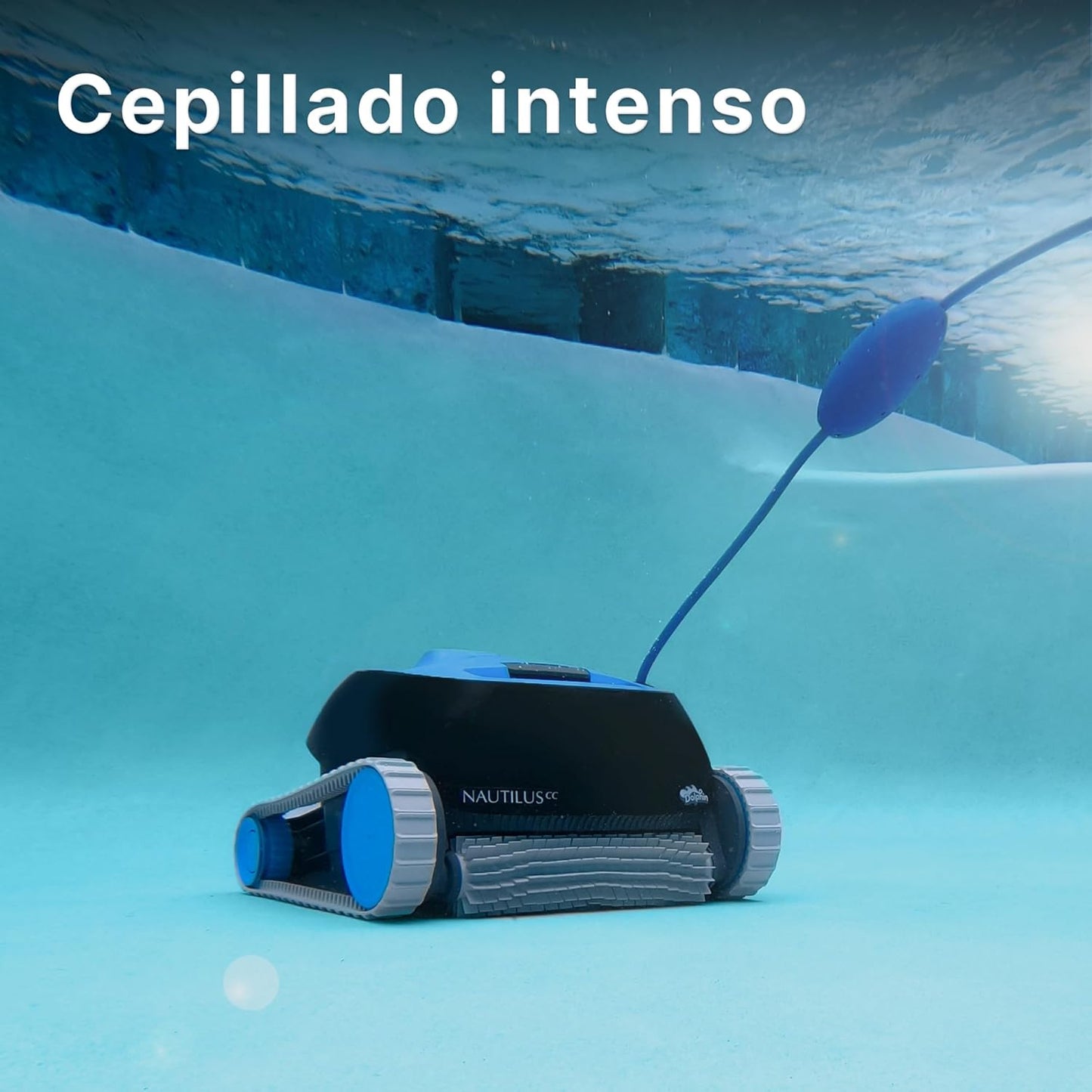 Robot limpiafondos automático para Piscinas enterradas y Desmontables de 10m