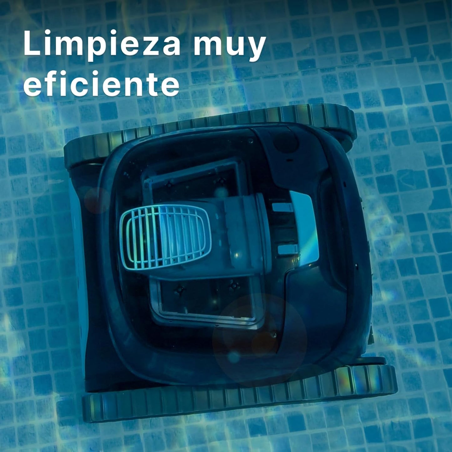 Robot limpiafondos automático con batería para Piscinas enterradas de 10m