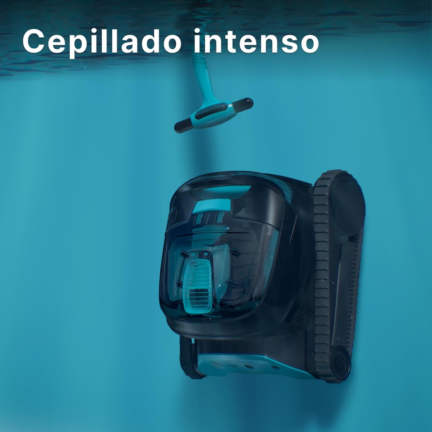 Robot limpiafondos automático con batería para Piscinas enterradas de 10m