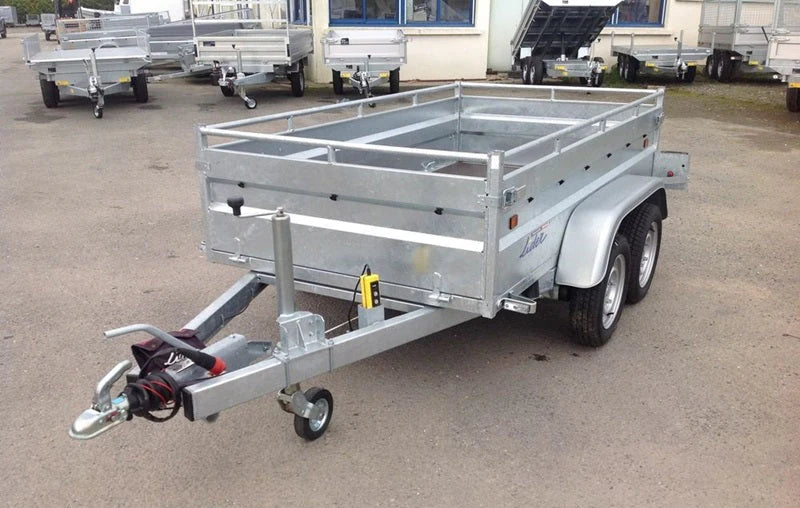 Remolque basculante de alta resistencia Lider, PTAC 1500 kg, ejes dobles con freno